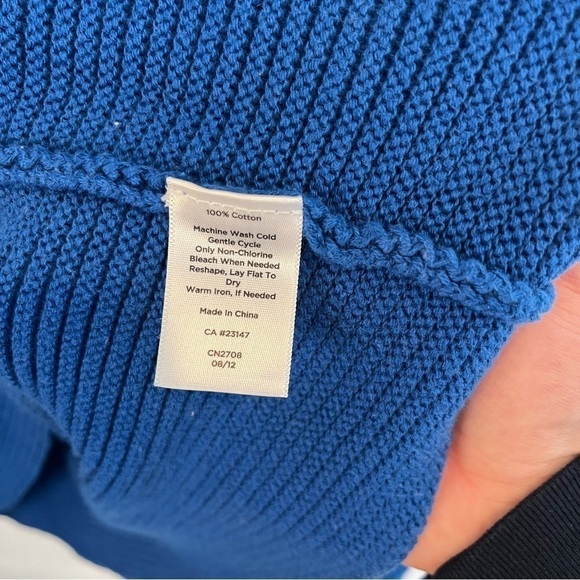 Women’s | Talbots Blue Knit Sweater | Large - Picture 4 of 7